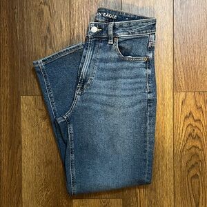 American Eagle Blue Denim Mom Jeans